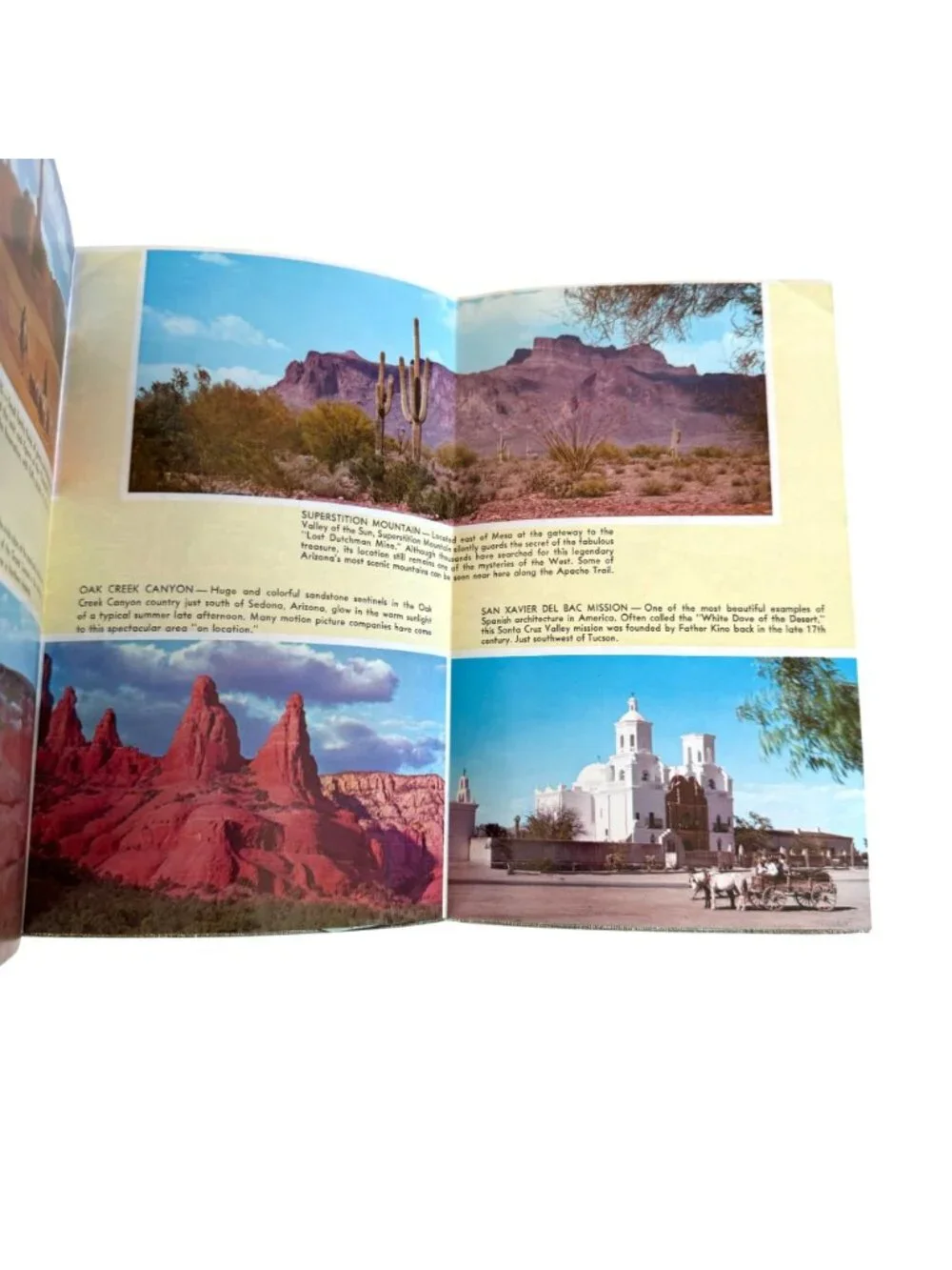 Arizona Map Don Bloodgood Fold Out VTG Cartoon Pic Tour Petley Travel Petley